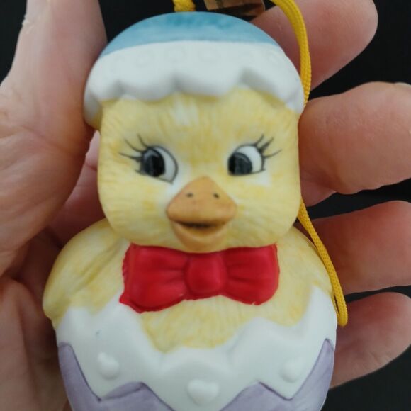 Jasco Lil Ceramic Wind Chimers Chick Bell Ornament Easter Holiday Decoration - Picture 8 of 12